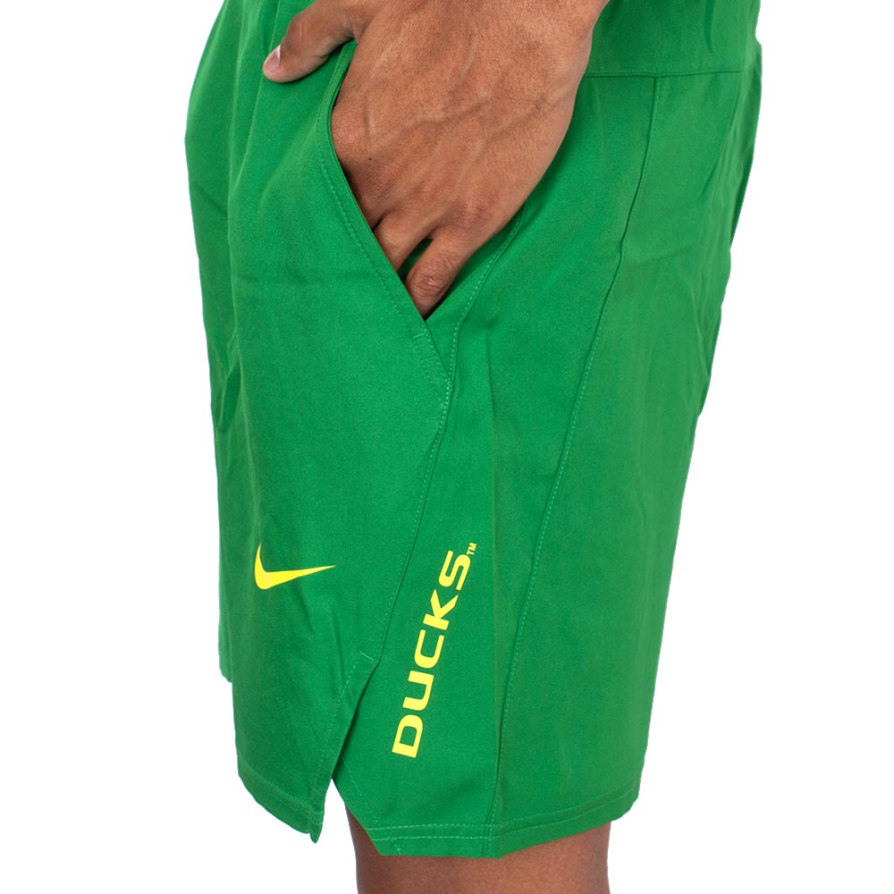 Classic Oregon O, Nike, Green, Shorts, Performance/Dri-FIT, Men, Woven, Twill, Victory, 886738